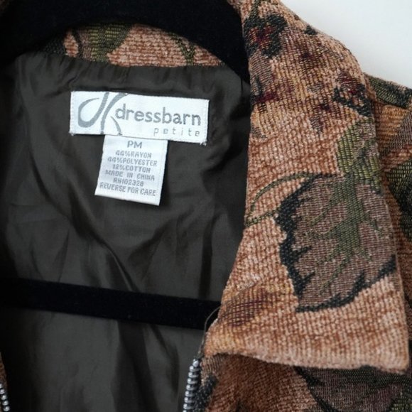 Vintage Tapestry Floral Zip Up Jacket - Picture 7 of 8